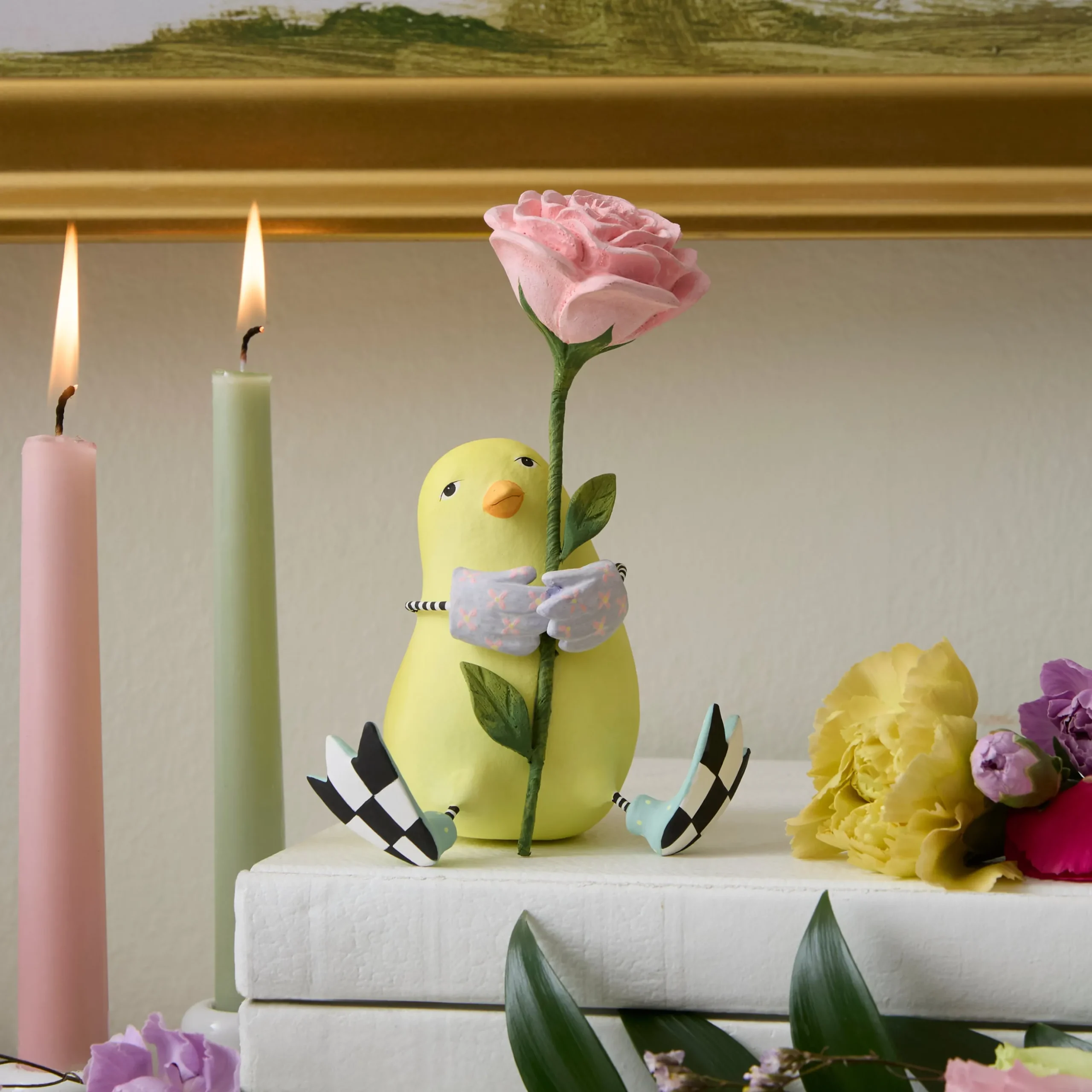 Patience Brewster Chick with Flower