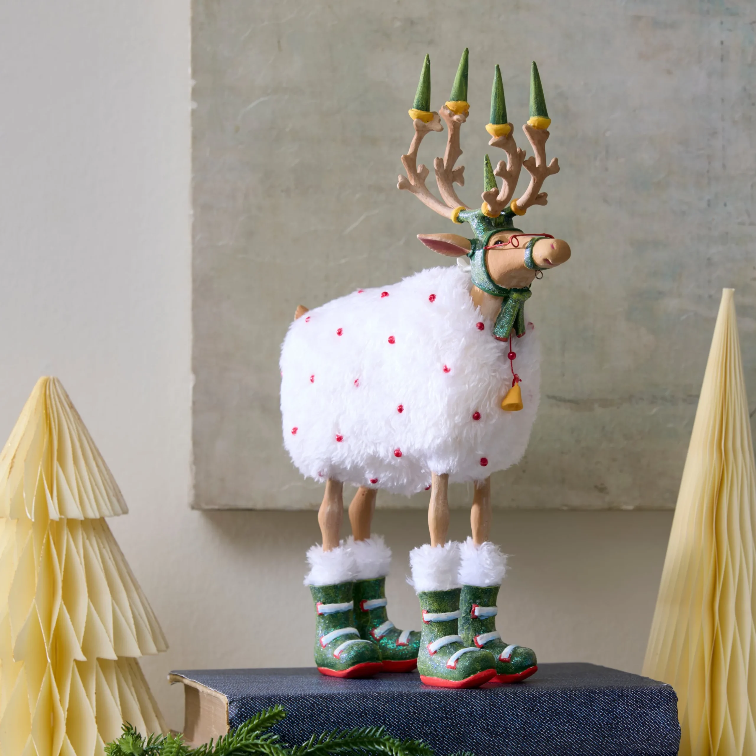 Patience Brewster Dash Away Blitzen Reindeer Figure
