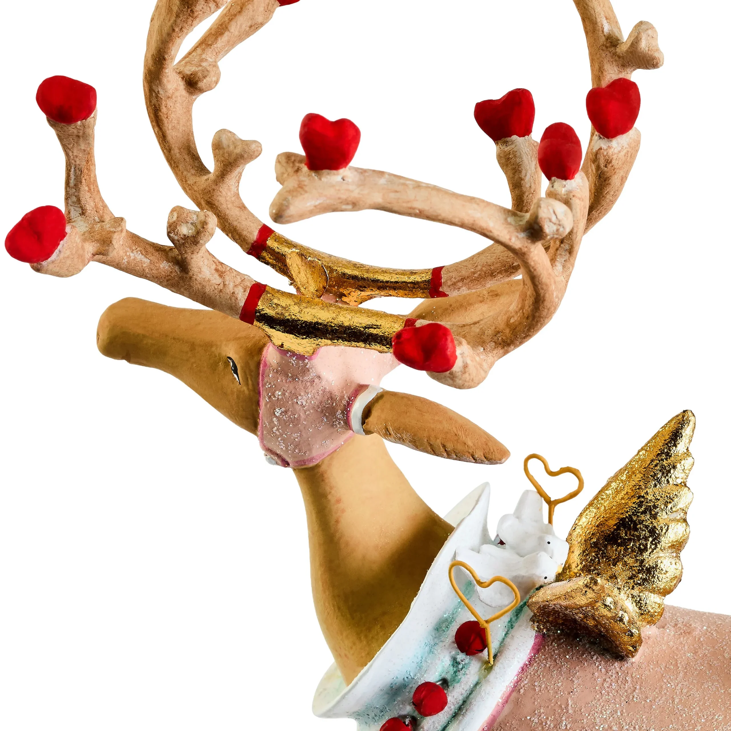 Patience Brewster Dash Away Cupid Reindeer Figure