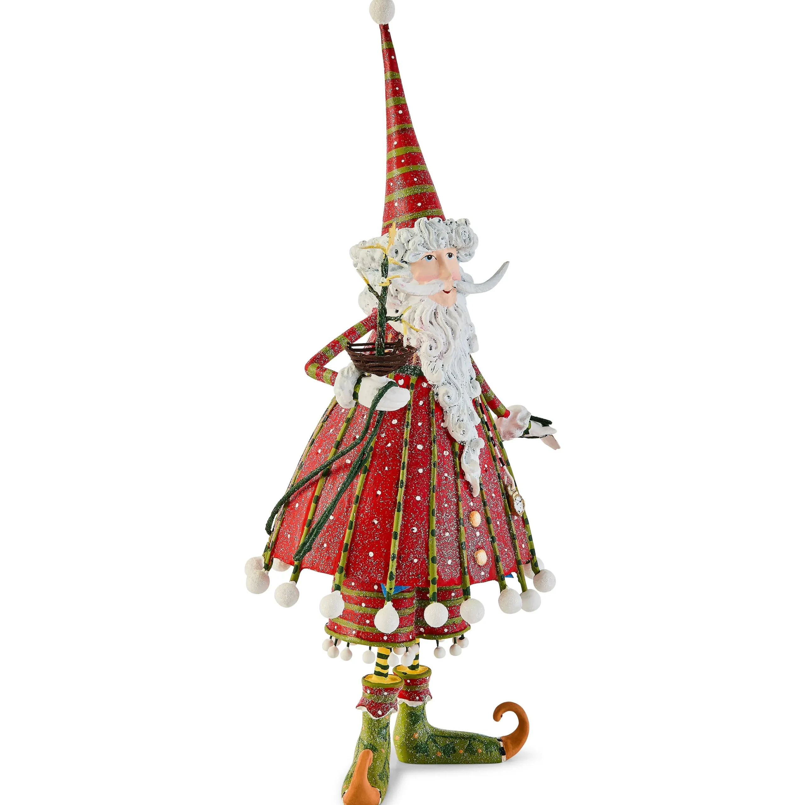 Patience Brewster Dash Away Dashing Santa Figure
