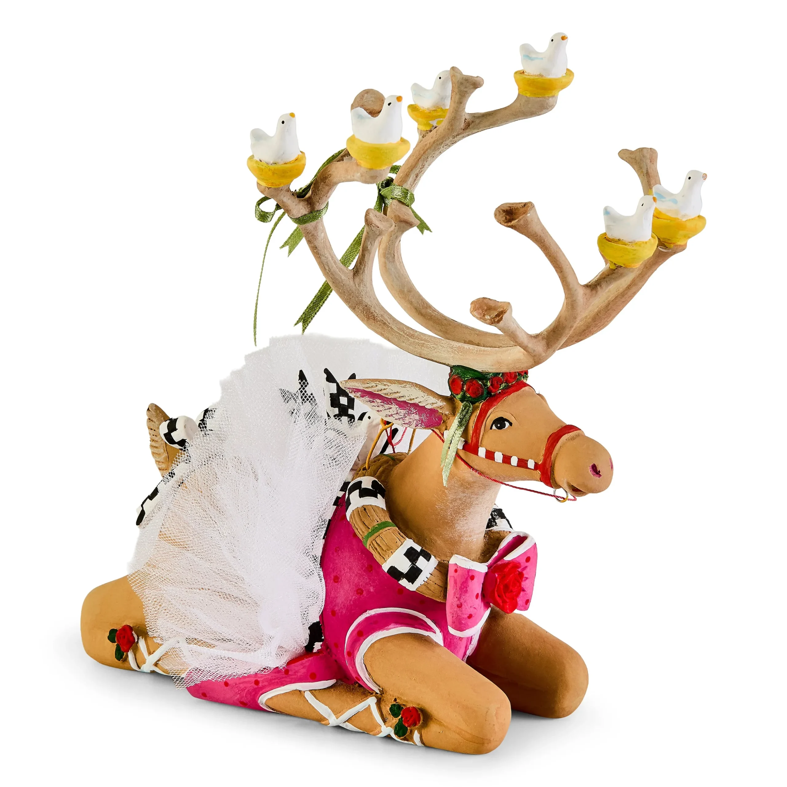 Patience Brewster Dash Away Sitting Dancer Reindeer Figure
