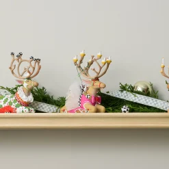 Patience Brewster Dash Away Sitting Dancer Reindeer Figure