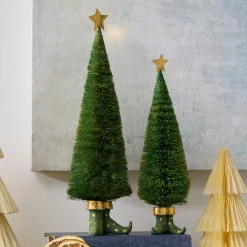 Patience Brewster Dash Away Sisal Elf Tree Figures