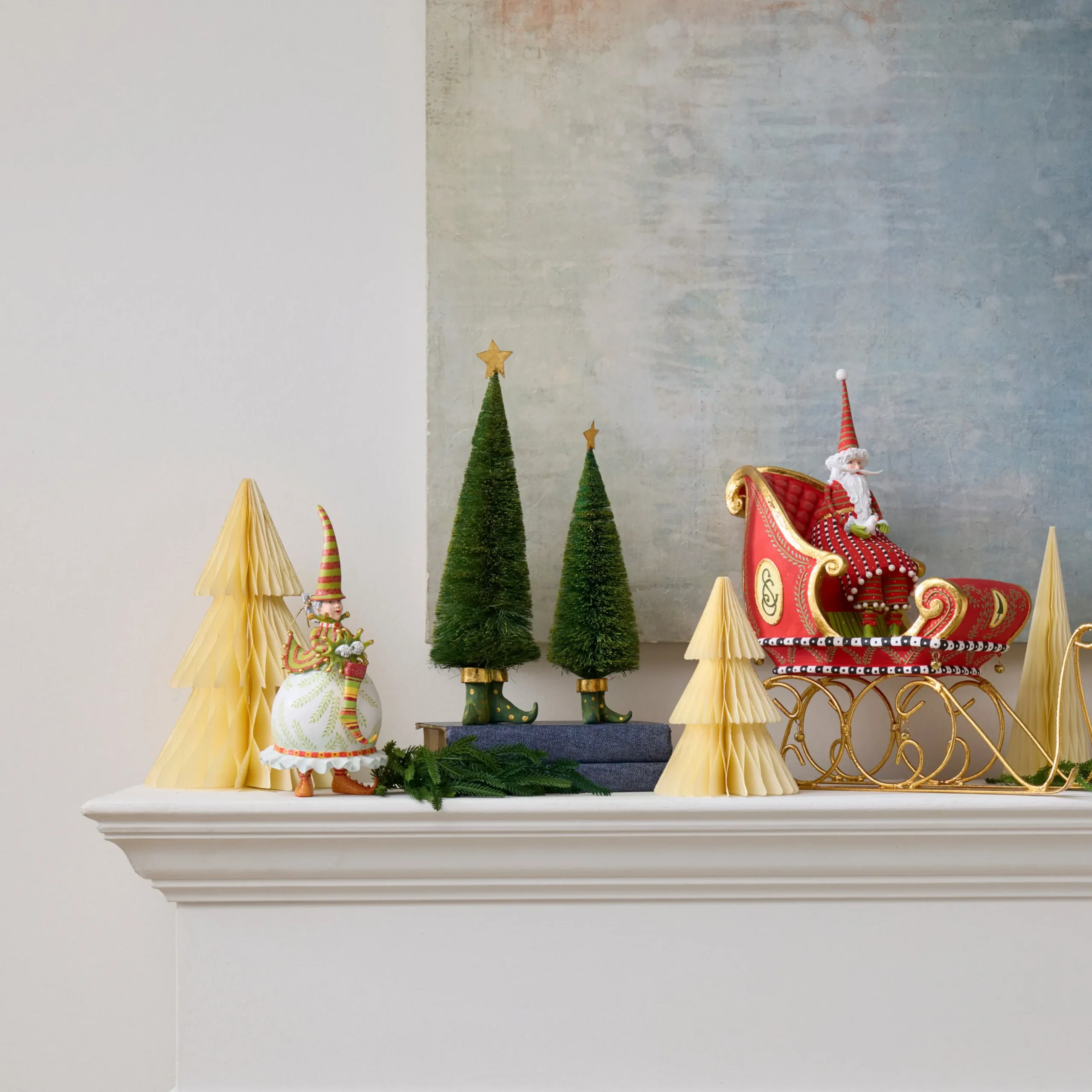 Patience Brewster Dash Away Sisal Elf Tree Figures