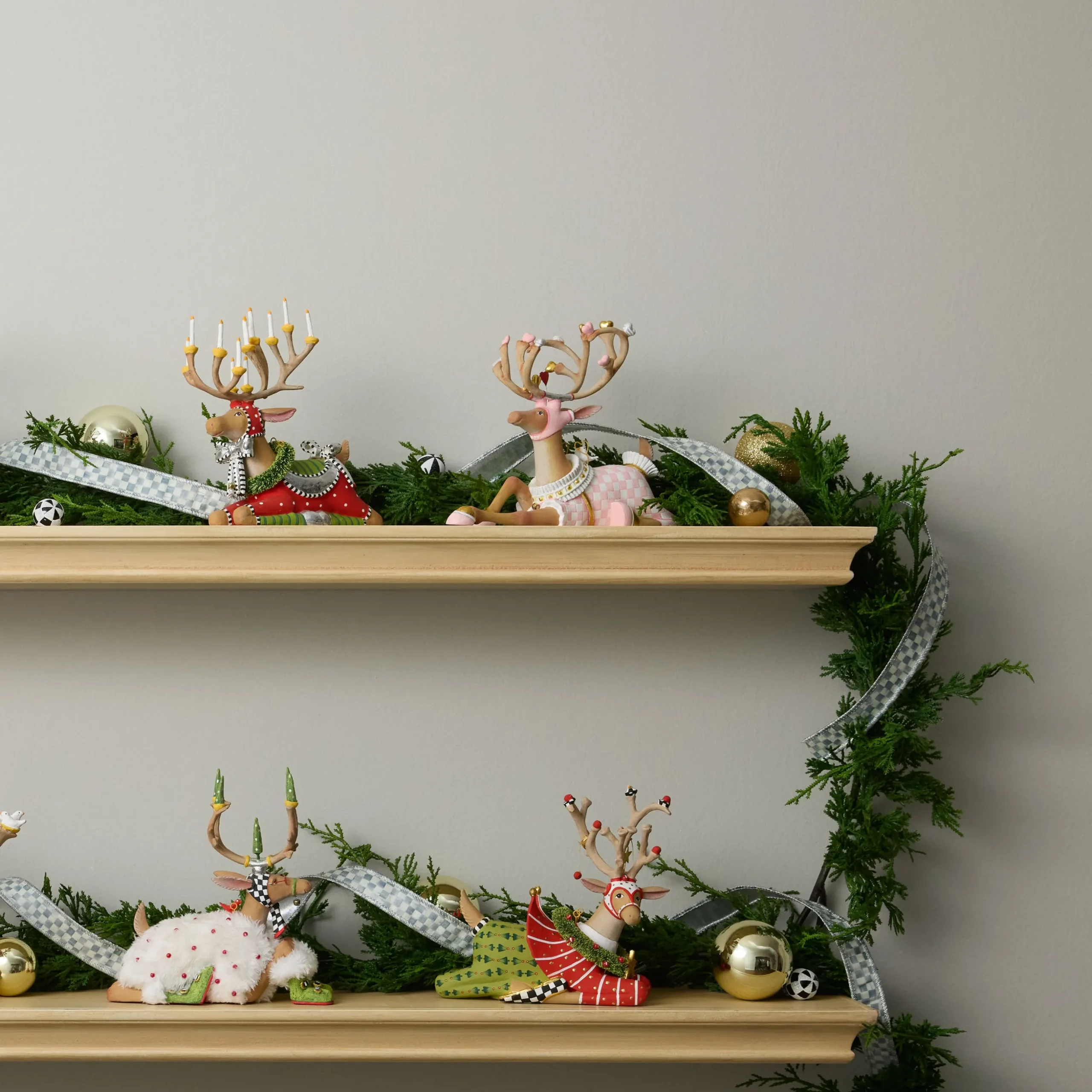 Patience Brewster Dash Away Sitting Cupid Reindeer Figure