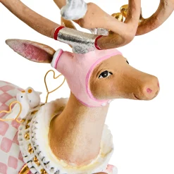 Patience Brewster Dash Away Sitting Cupid Reindeer Figure