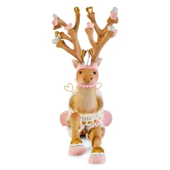 Patience Brewster Dash Away Sitting Cupid Reindeer Figure