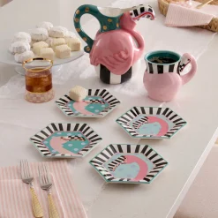 Patience Brewster Flamingo Dessert Plates, Set of 4
