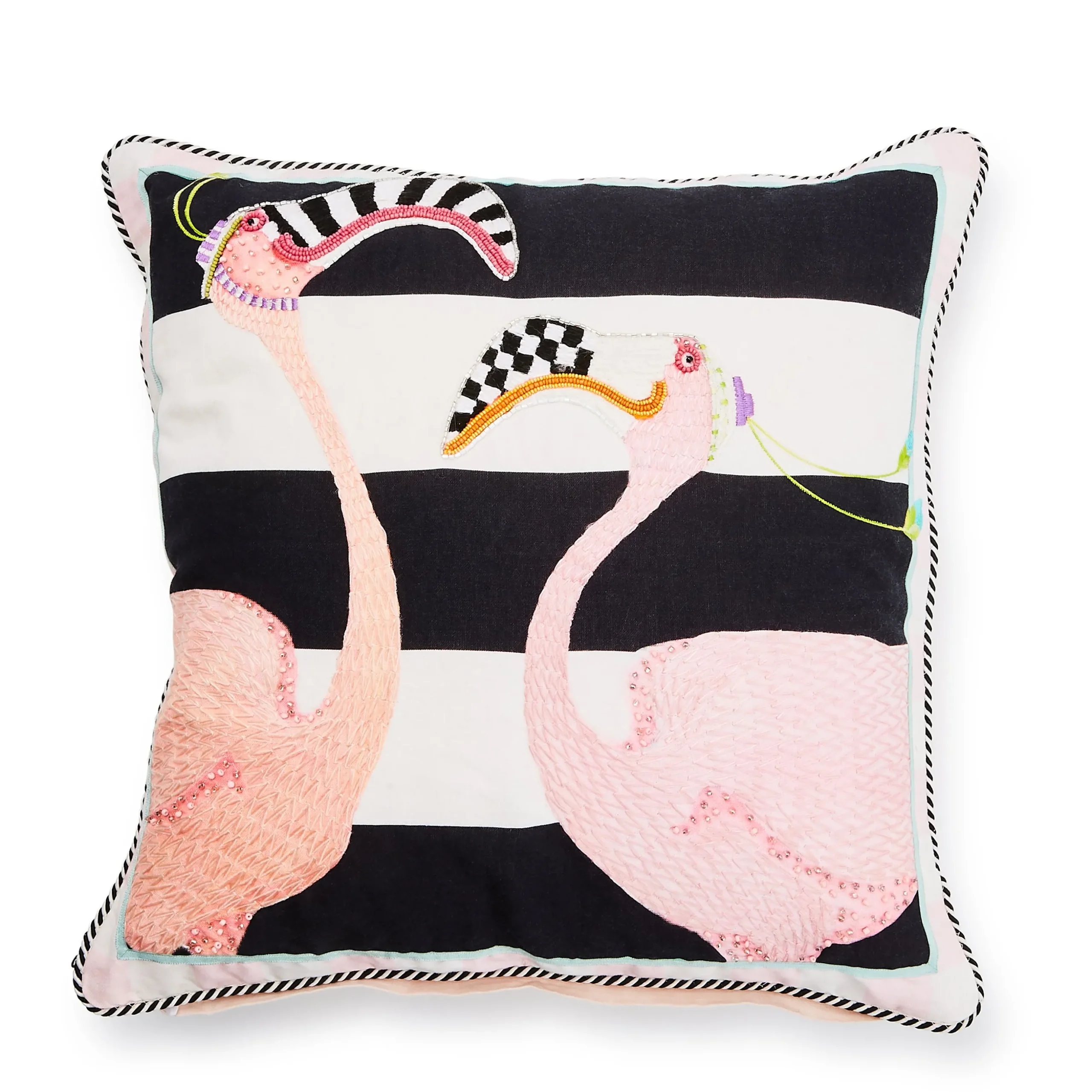 Patience Brewster Flamingo Throw Pillow