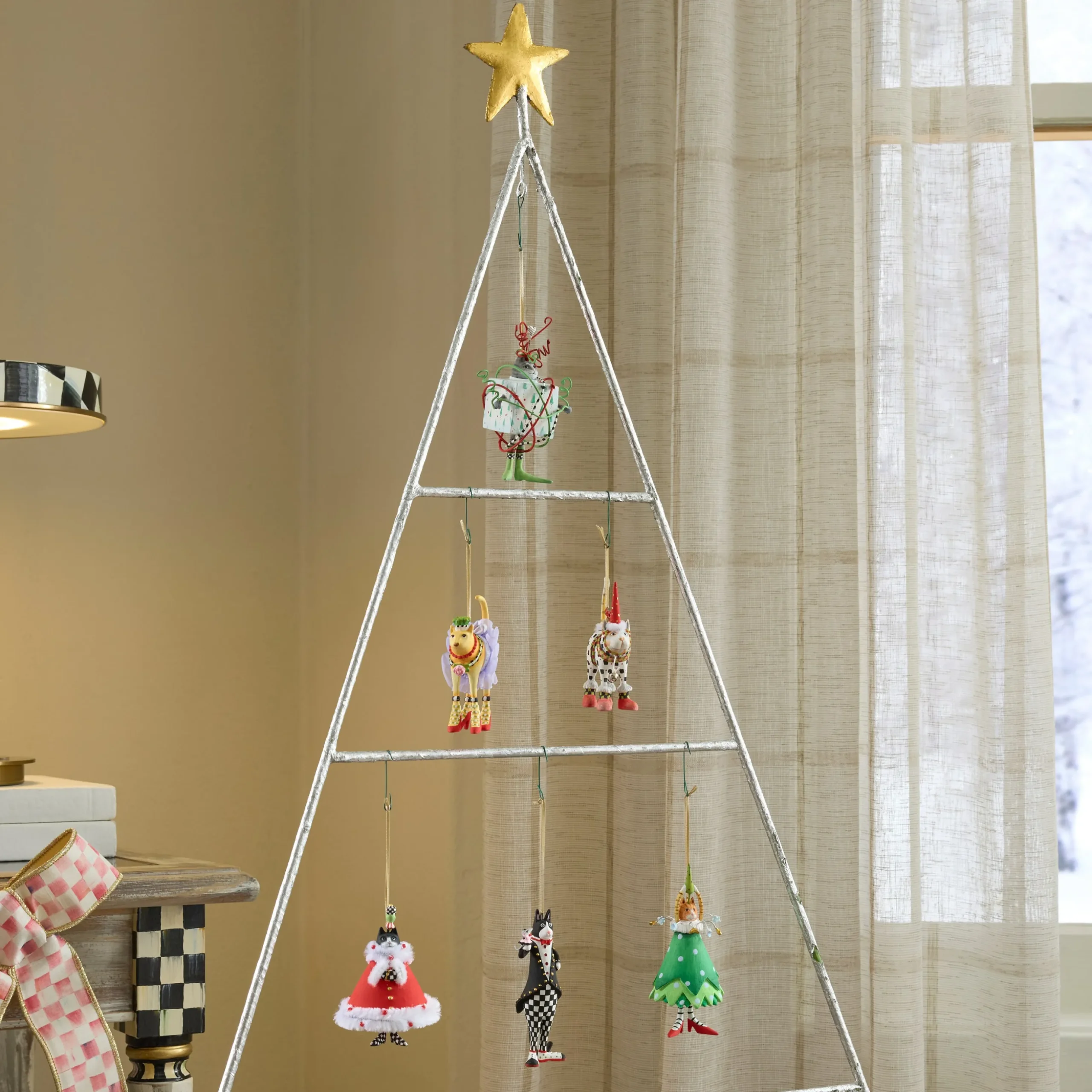 Patience Brewster Mini Cat Ornaments, Set of 6