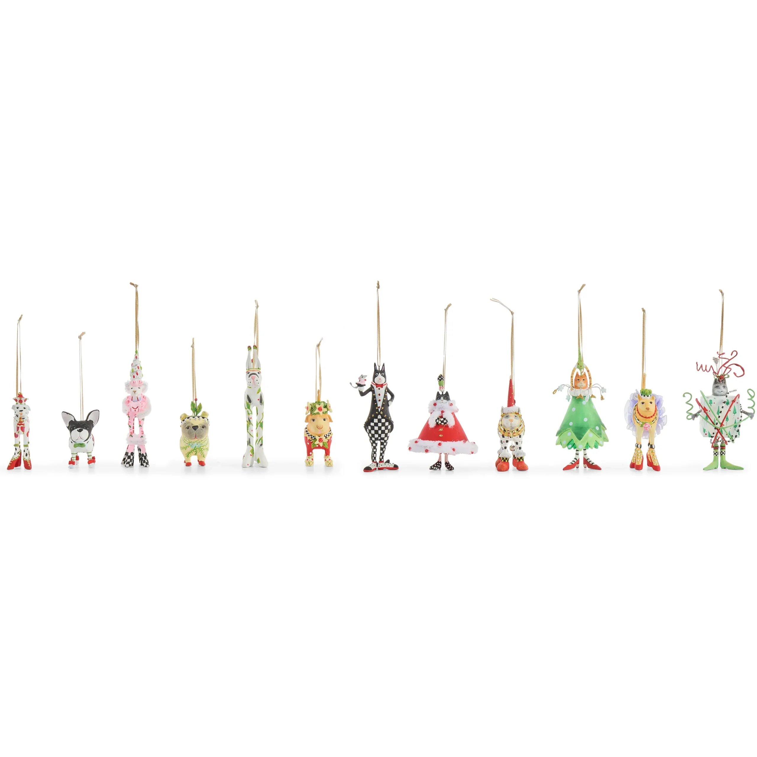 Patience Brewster Mini Cat Ornaments, Set of 6