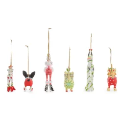 Patience Brewster Mini Dog Ornaments, Set of 6