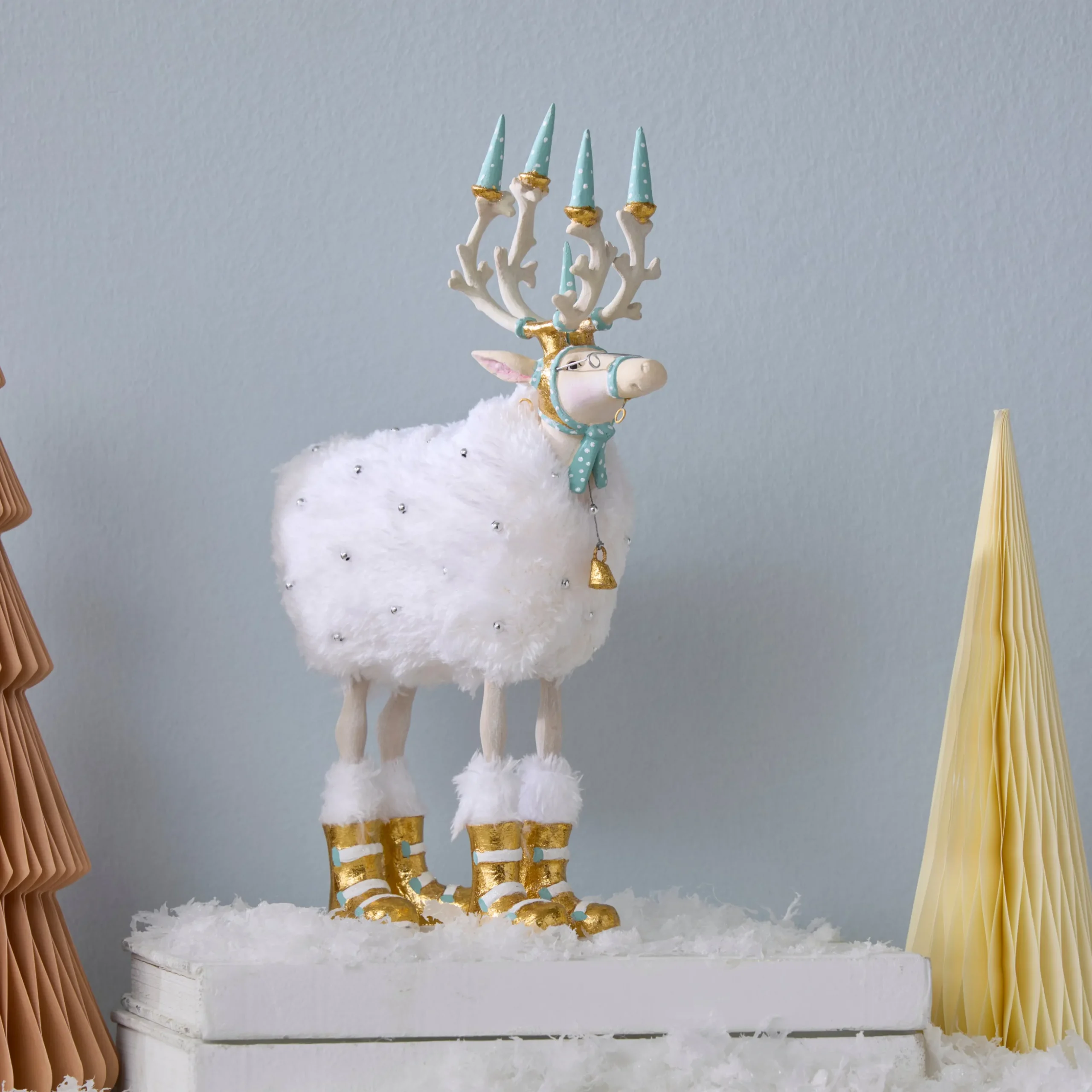 Patience Brewster Moonbeam Blitzen Reindeer Figure