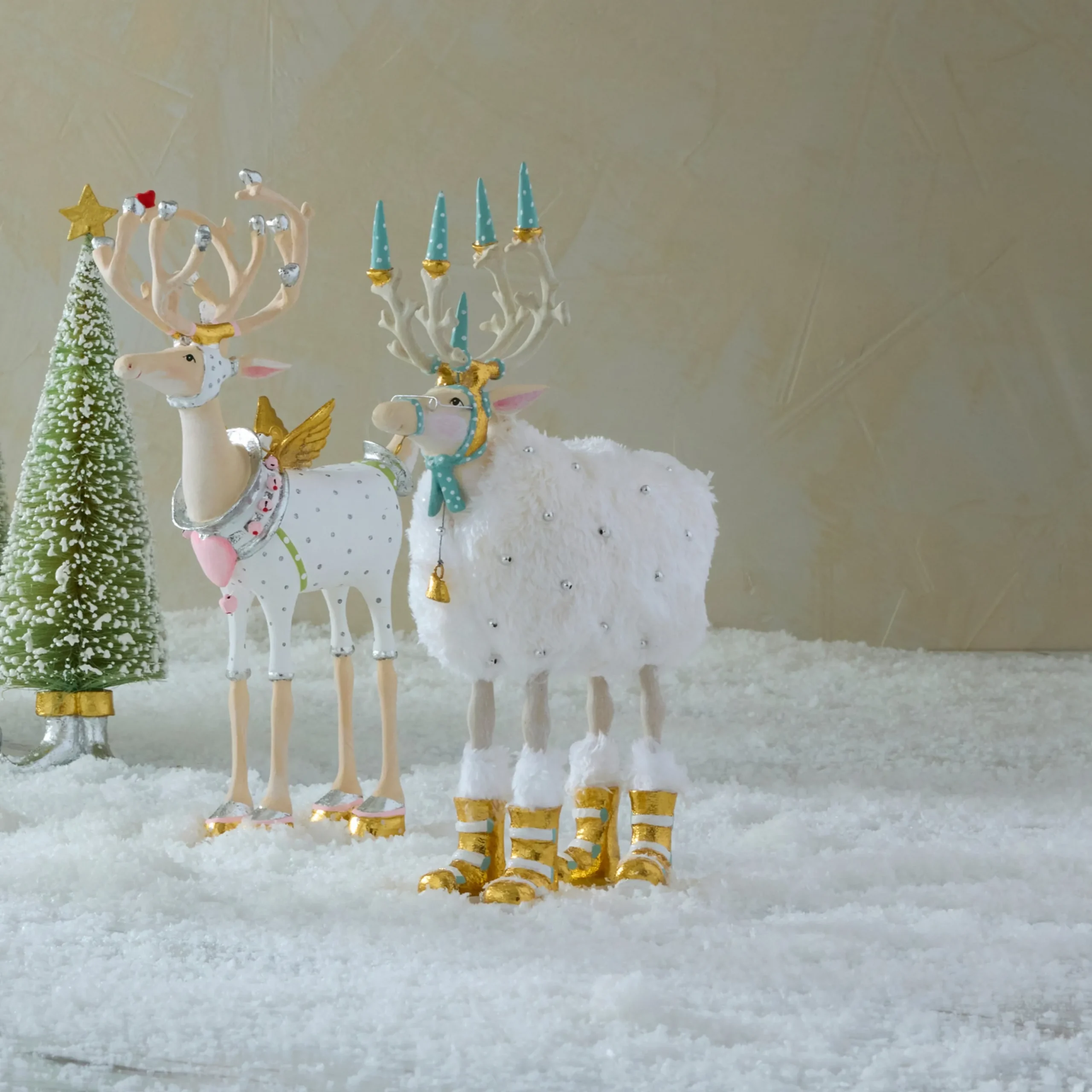 Patience Brewster Moonbeam Blitzen Reindeer Figure