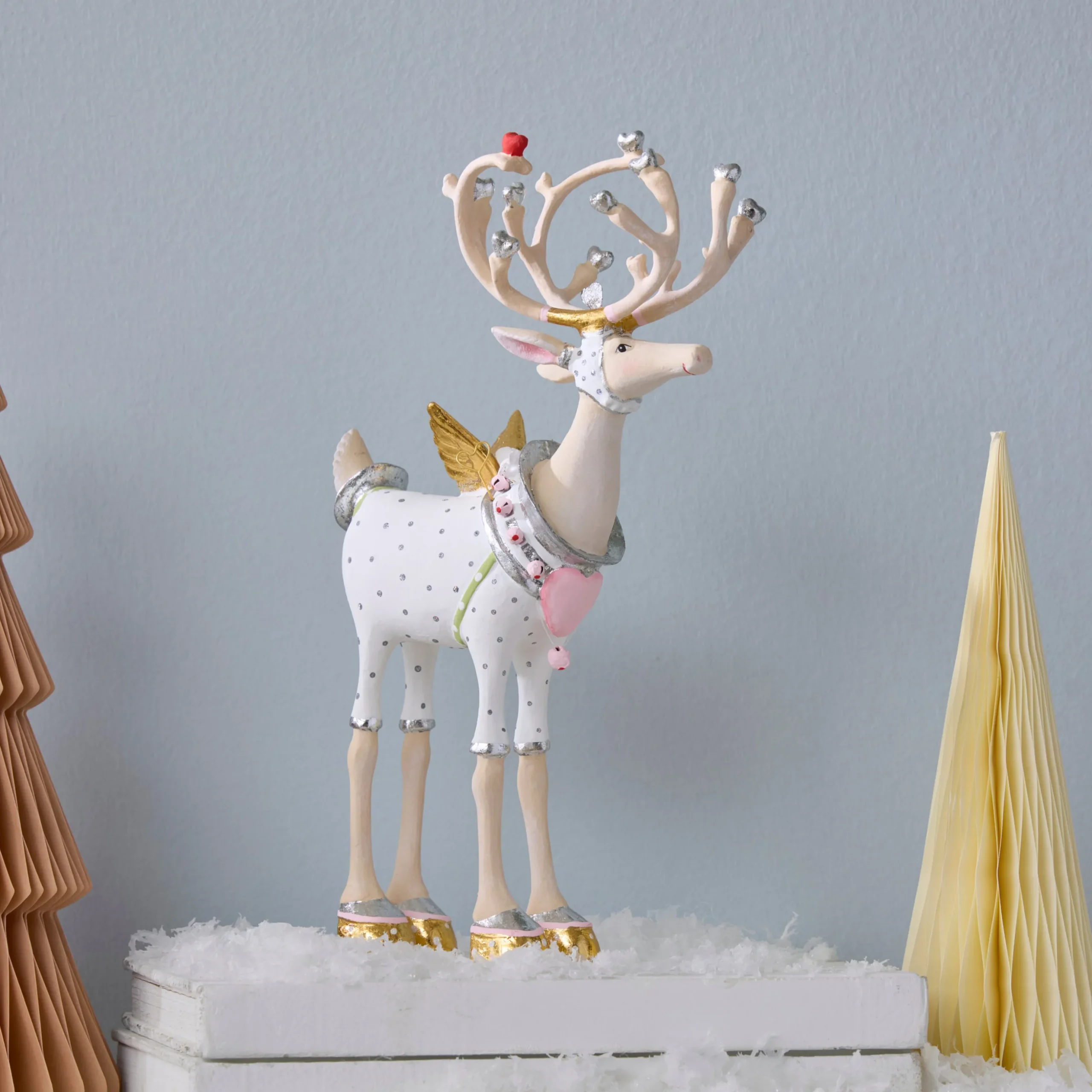 Patience Brewster Moonbeam Cupid Reindeer Figure