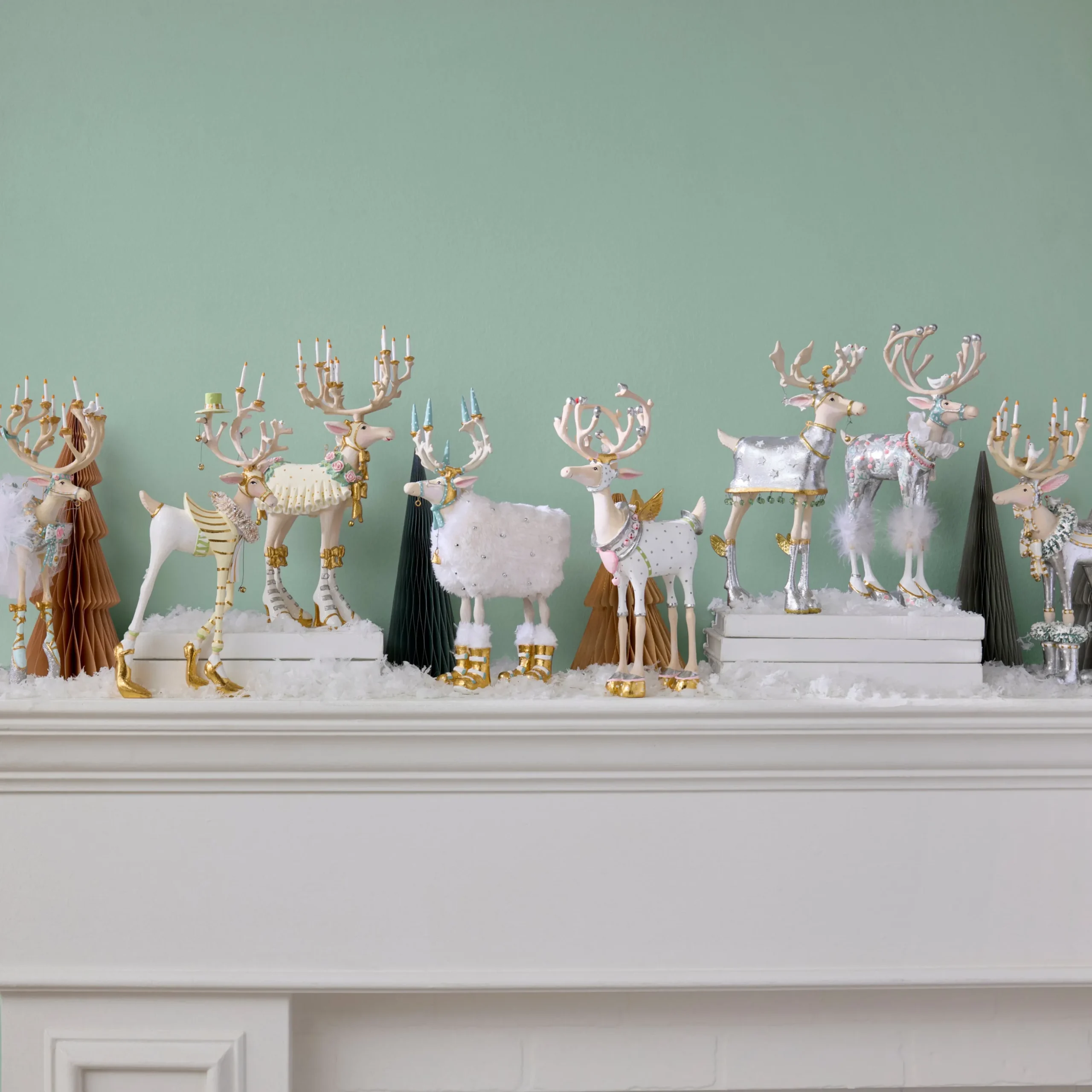 Patience Brewster Moonbeam Cupid Reindeer Figure