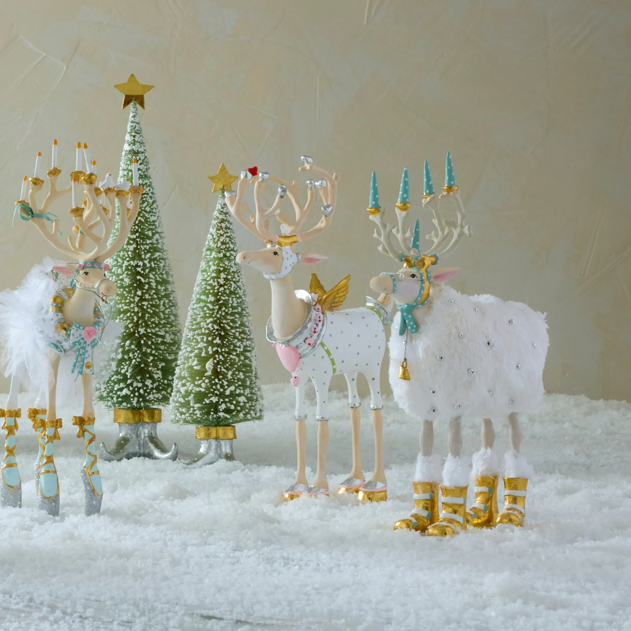 Patience Brewster Moonbeam Cupid Reindeer Figure