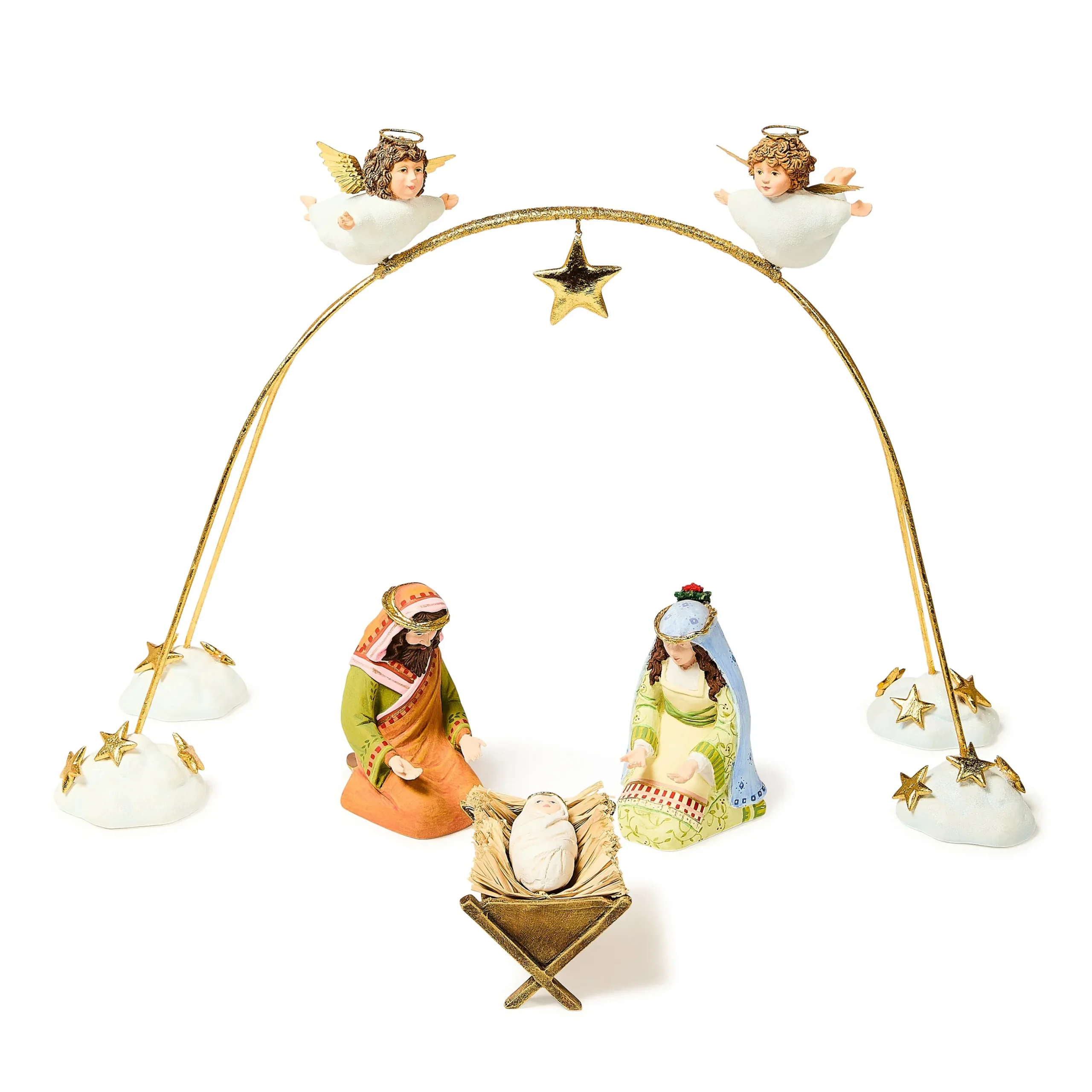 Patience Brewster Nativity Cherub Angels Arch Set, Set of 4