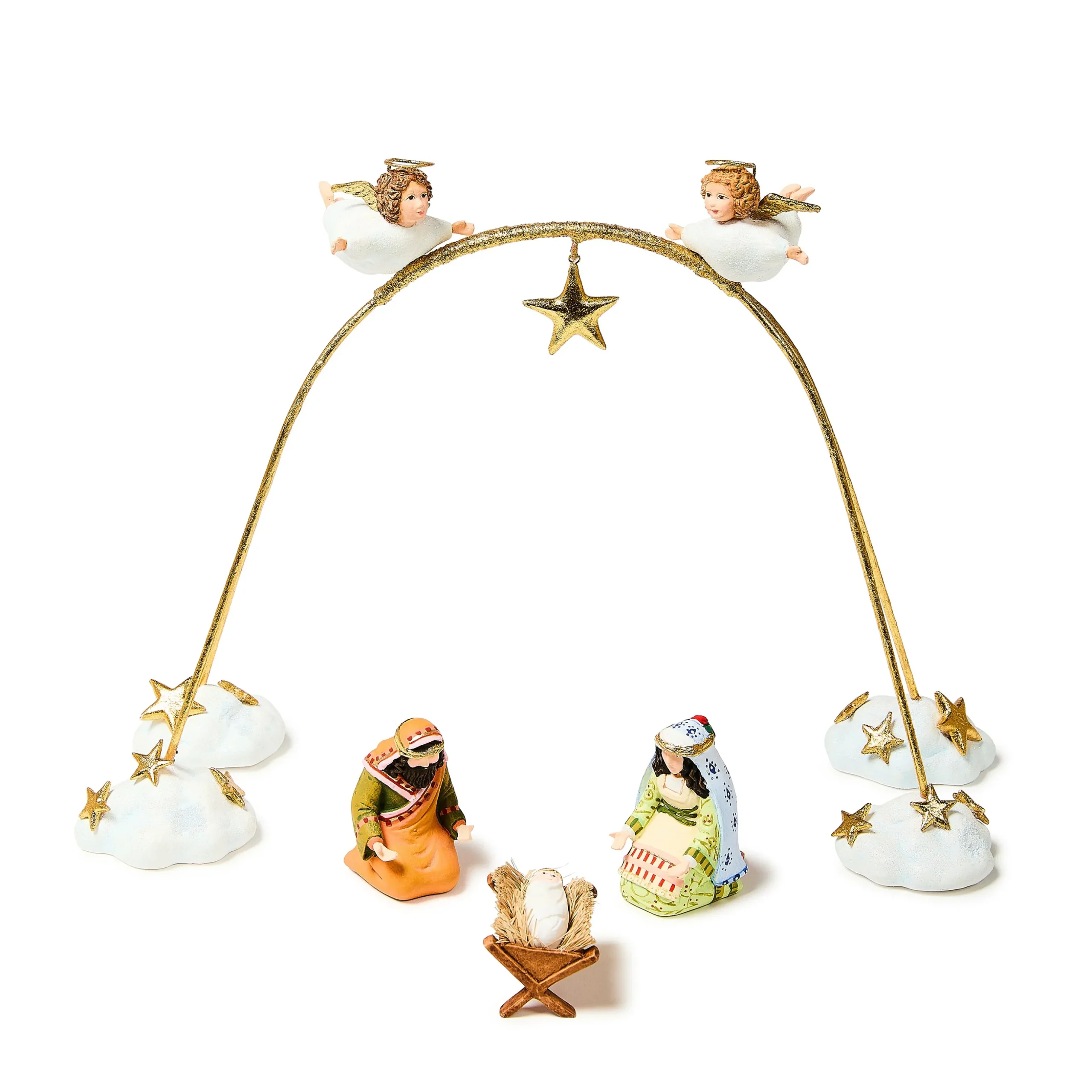 Patience Brewster Nativity Cherub Angels Mini Arch Set, Set of 4