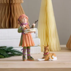 Patience Brewster Nativity Little Drummer Boy & Dog Figures