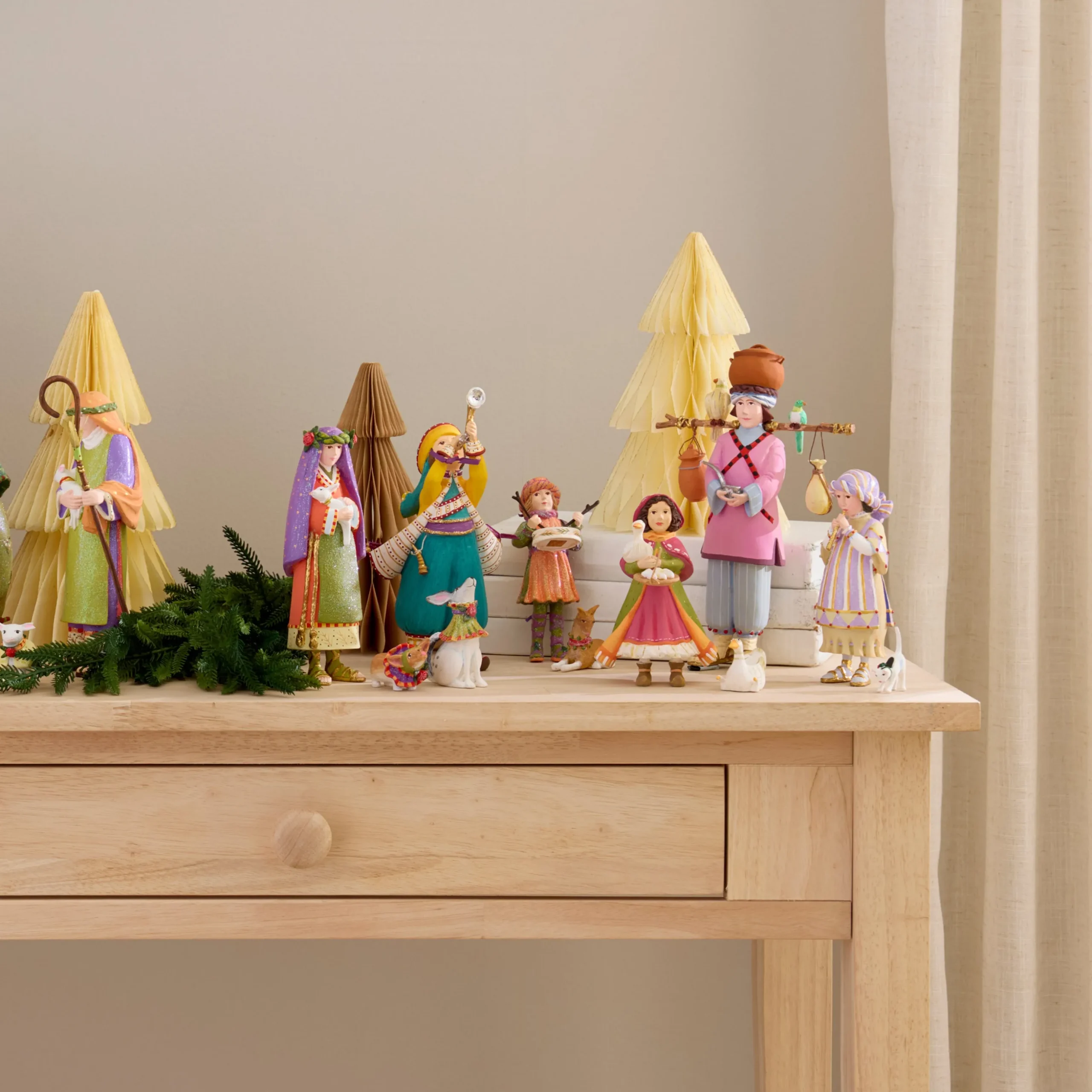 Patience Brewster Nativity Little Drummer Boy & Dog Figures