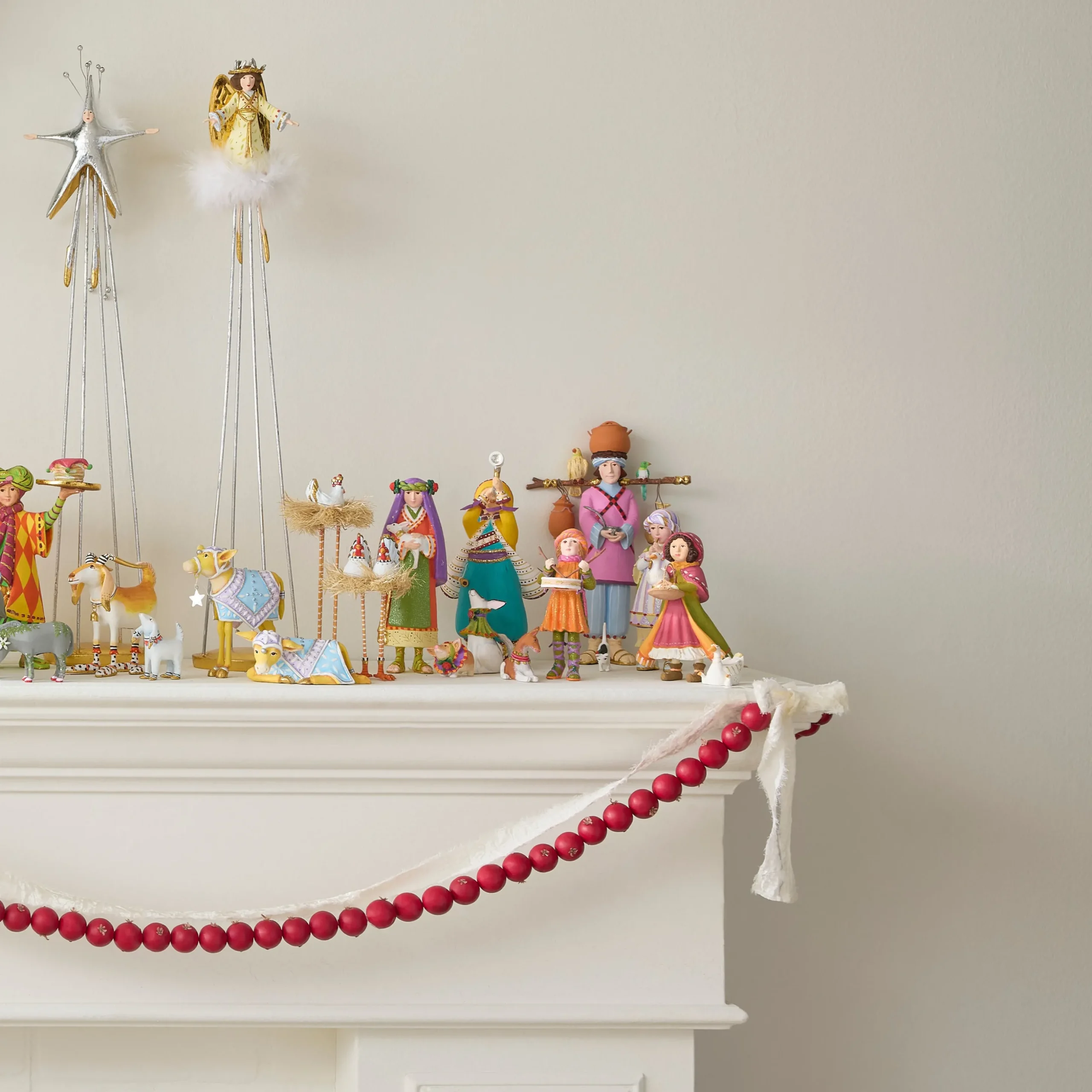 Patience Brewster Nativity Little Drummer Boy & Dog Figures