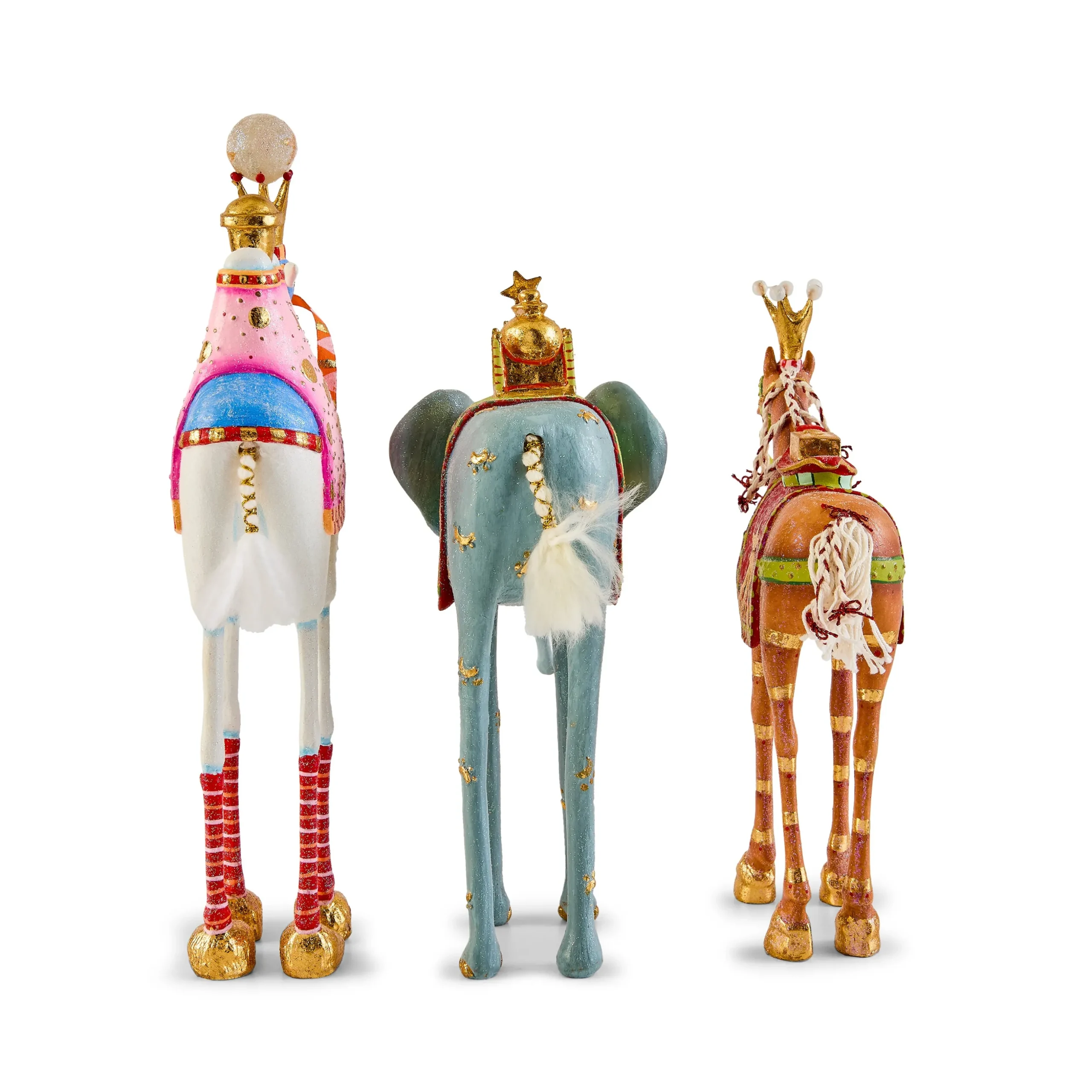 Patience Brewster Nativity Magi Animal Figures, Set of 3