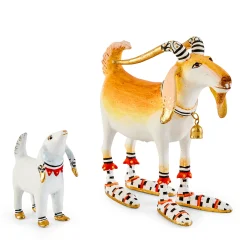 Patience Brewster Nativity Nathan & Noel Goat Figures