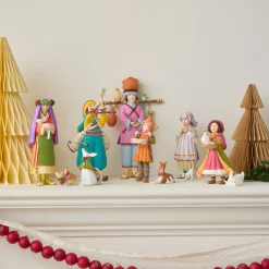 Patience Brewster Nativity Shepherdess with Dog Figures