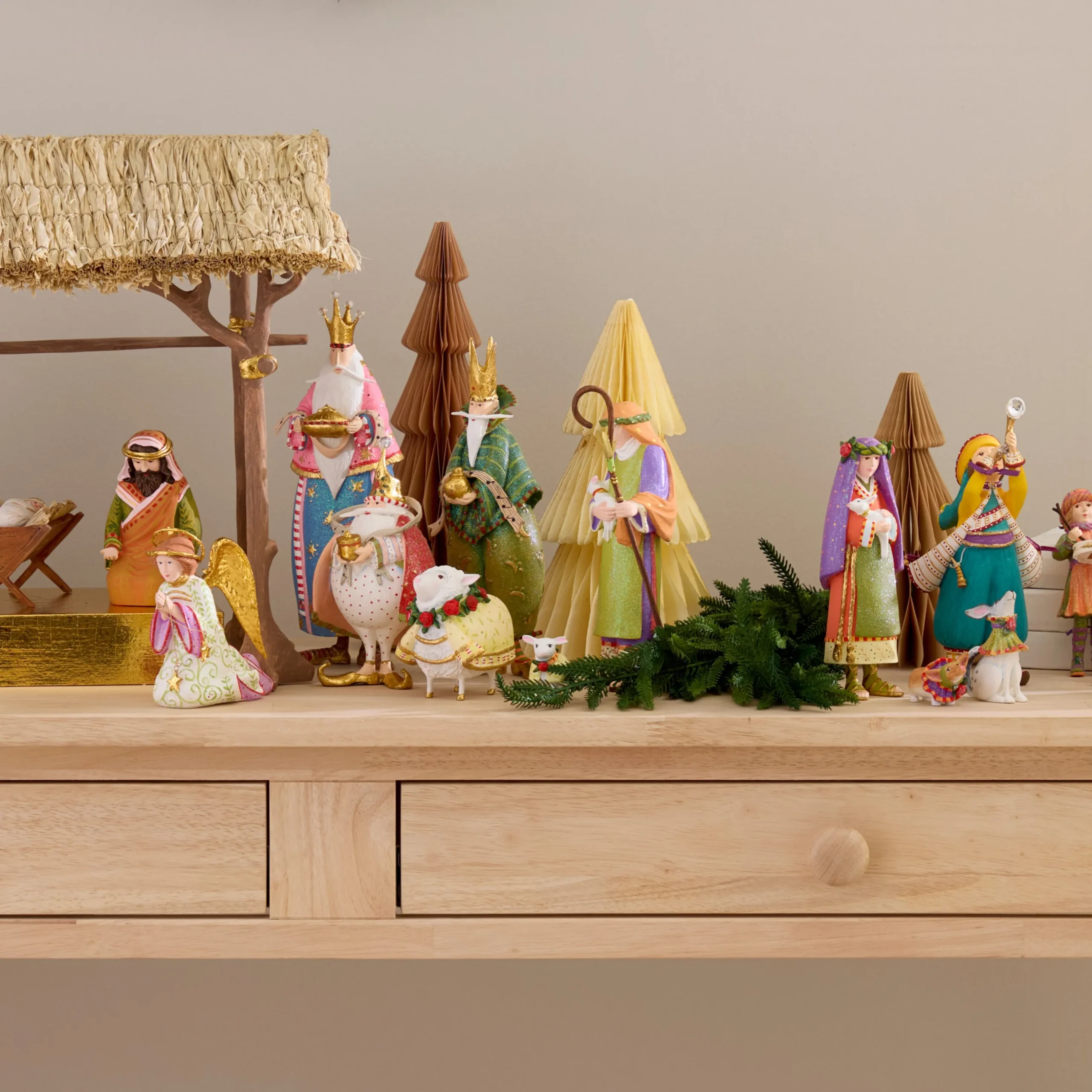 Patience Brewster Nativity Shepherd & Sheep Figures