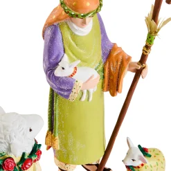 Patience Brewster Nativity Shepherd & Sheep Figures