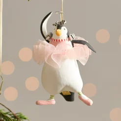 Patience Brewster Penguins En Pointe Ornaments, Set of 4