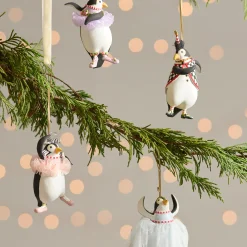 Patience Brewster Penguins En Pointe Mini Ornaments, Set of 4