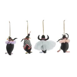 Patience Brewster Penguins En Pointe Mini Ornaments, Set of 4