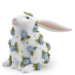 Patience Brewster Periwinkle Peony Sitting Rabbit