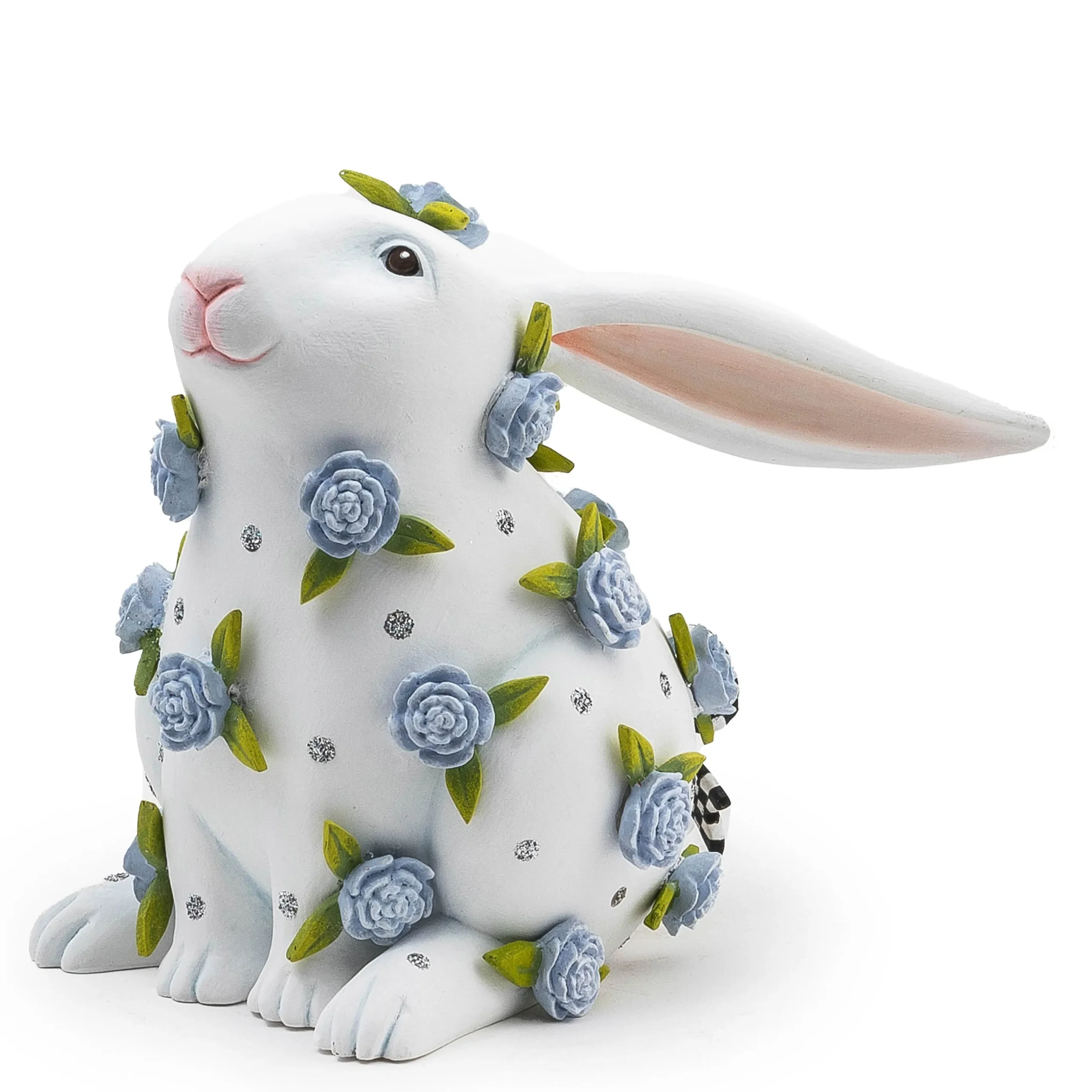Patience Brewster Periwinkle Peony Sitting Rabbit