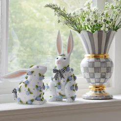 Patience Brewster Periwinkle Peony Sitting Rabbit