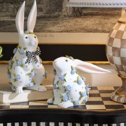 Patience Brewster Periwinkle Peony Sitting Rabbit