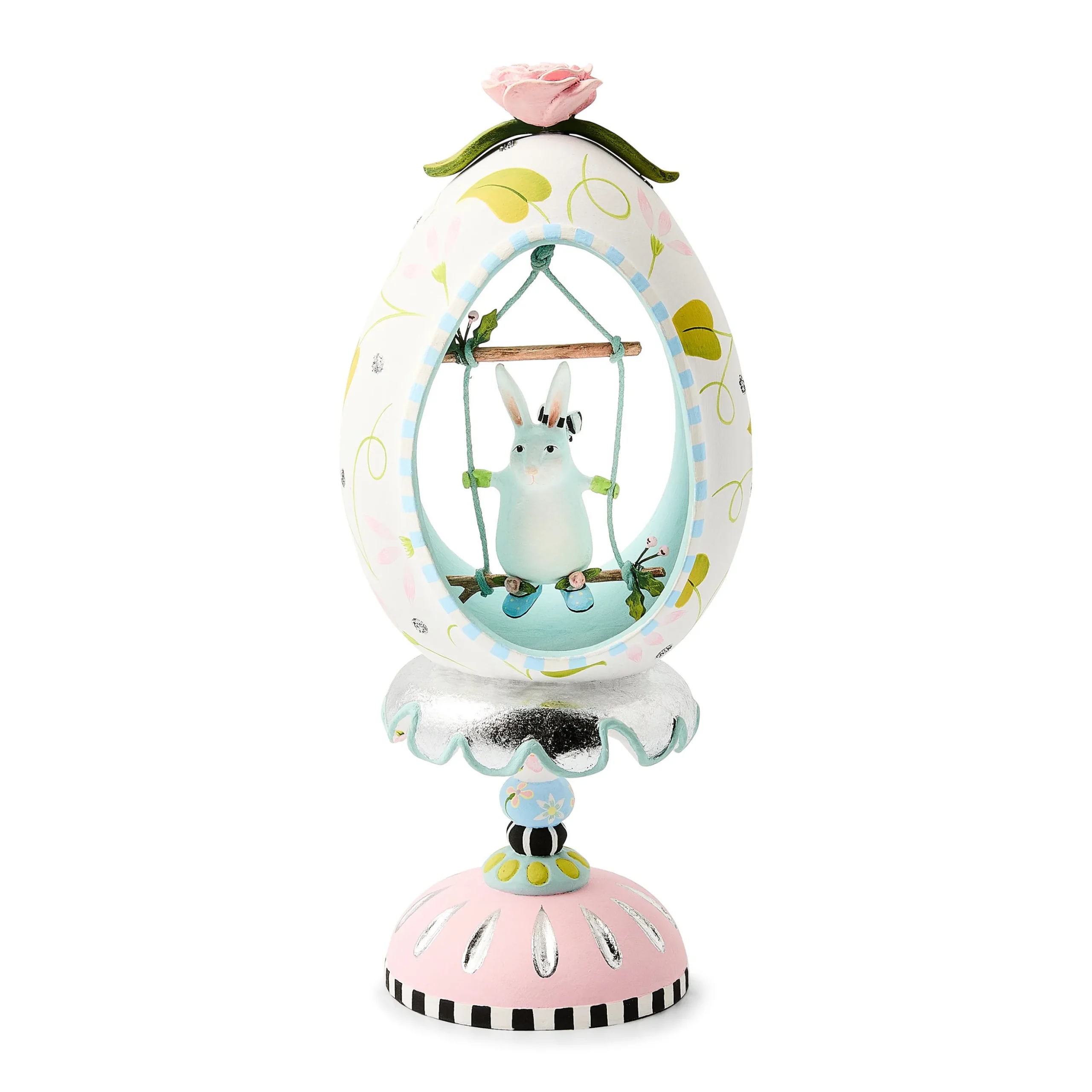 Patience Brewster Rabbit Pedestal Egg