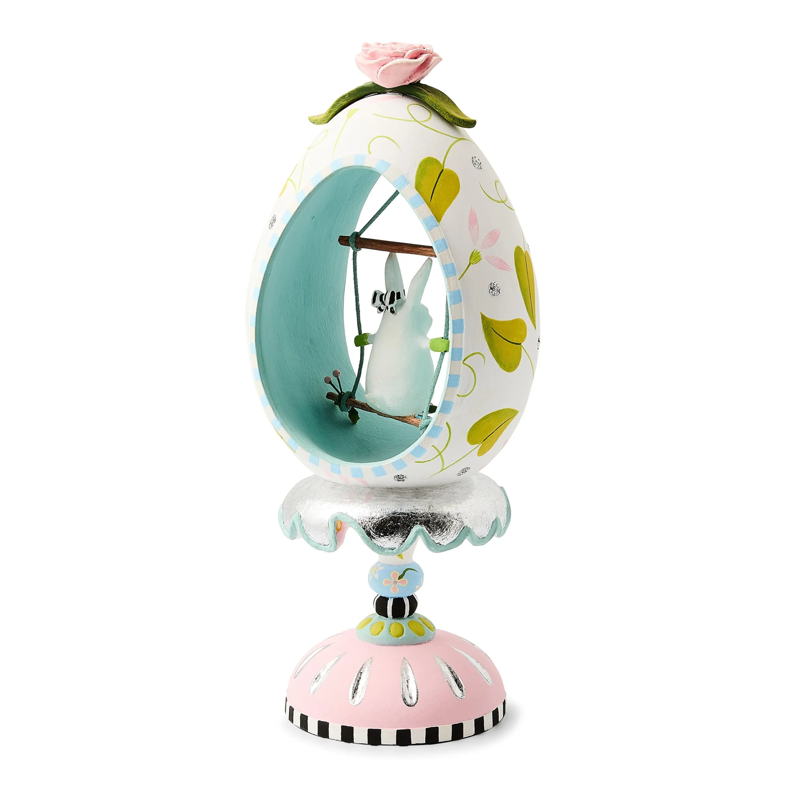 Patience Brewster Rabbit Pedestal Egg