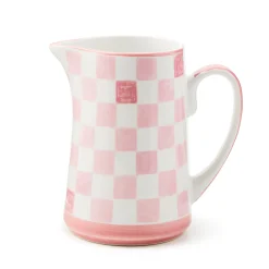 Pink Check Pitcher