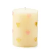 Pink Hearts 4" Pillar Candle
