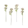 Pink Hydrangea Beaded Flower Stem, Set of 4