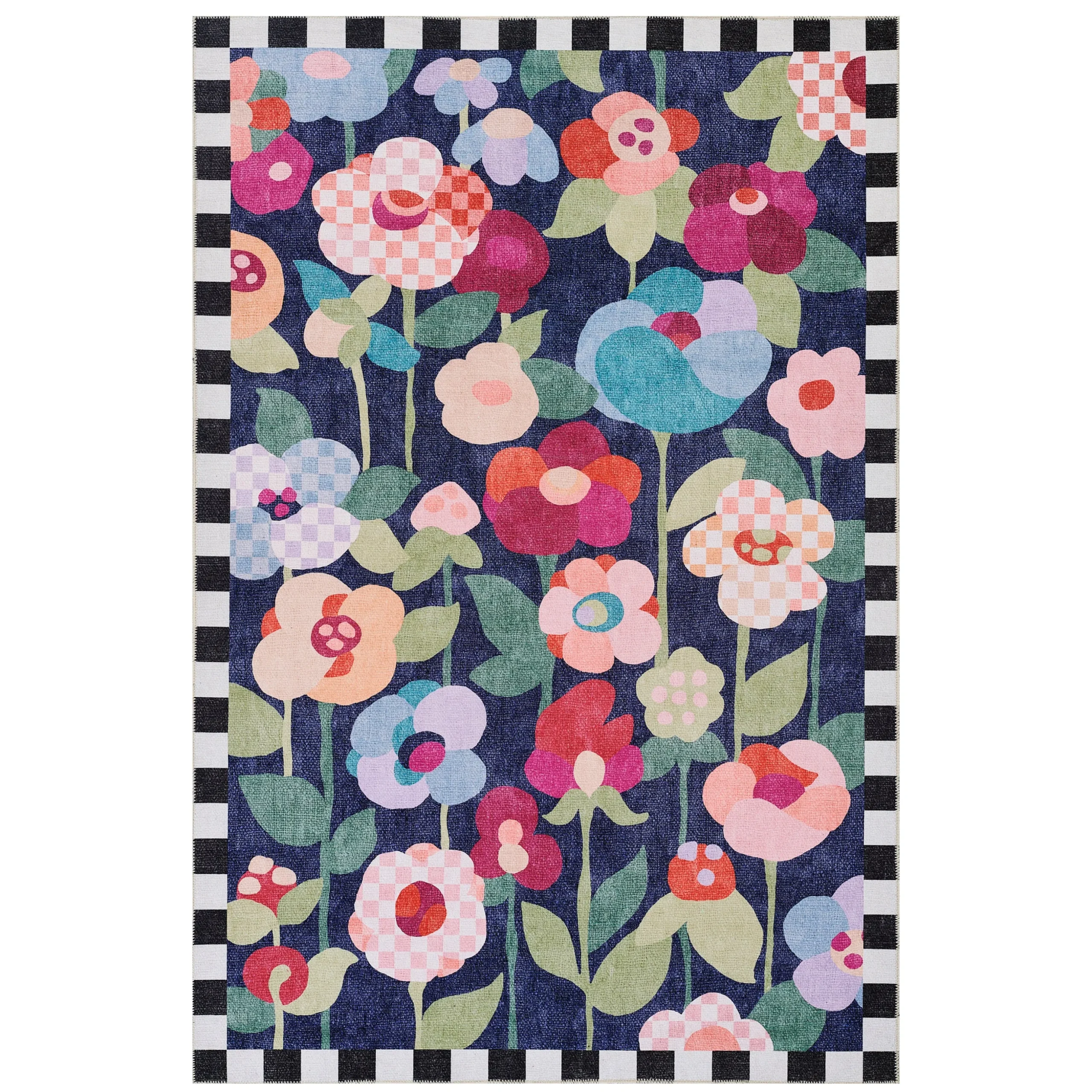 Posie Field 5' x 7'6" Washable Rug