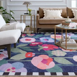 Posie Field 8' x 10' Washable Rug