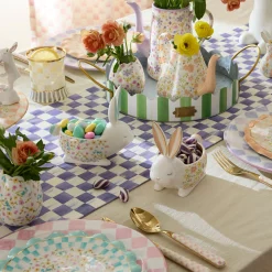 Posie Patch Ceramic Rabbit Candy Dishes, Set of 3