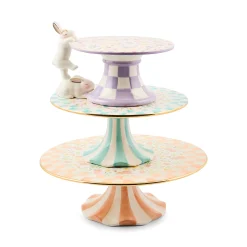 Posie Patch Small Ceramic Pedestal Platter