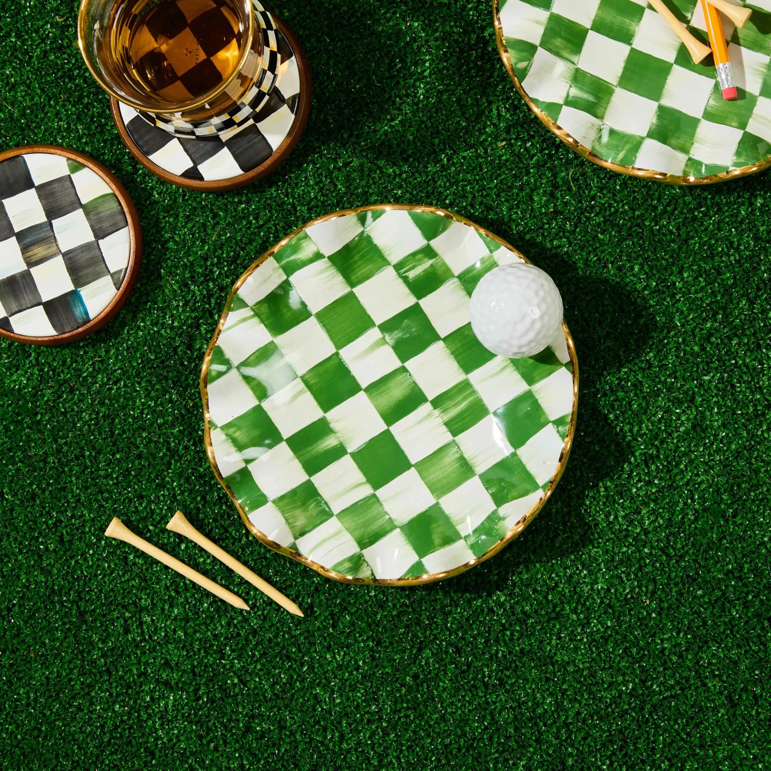 Putting Green Ceramic Dish