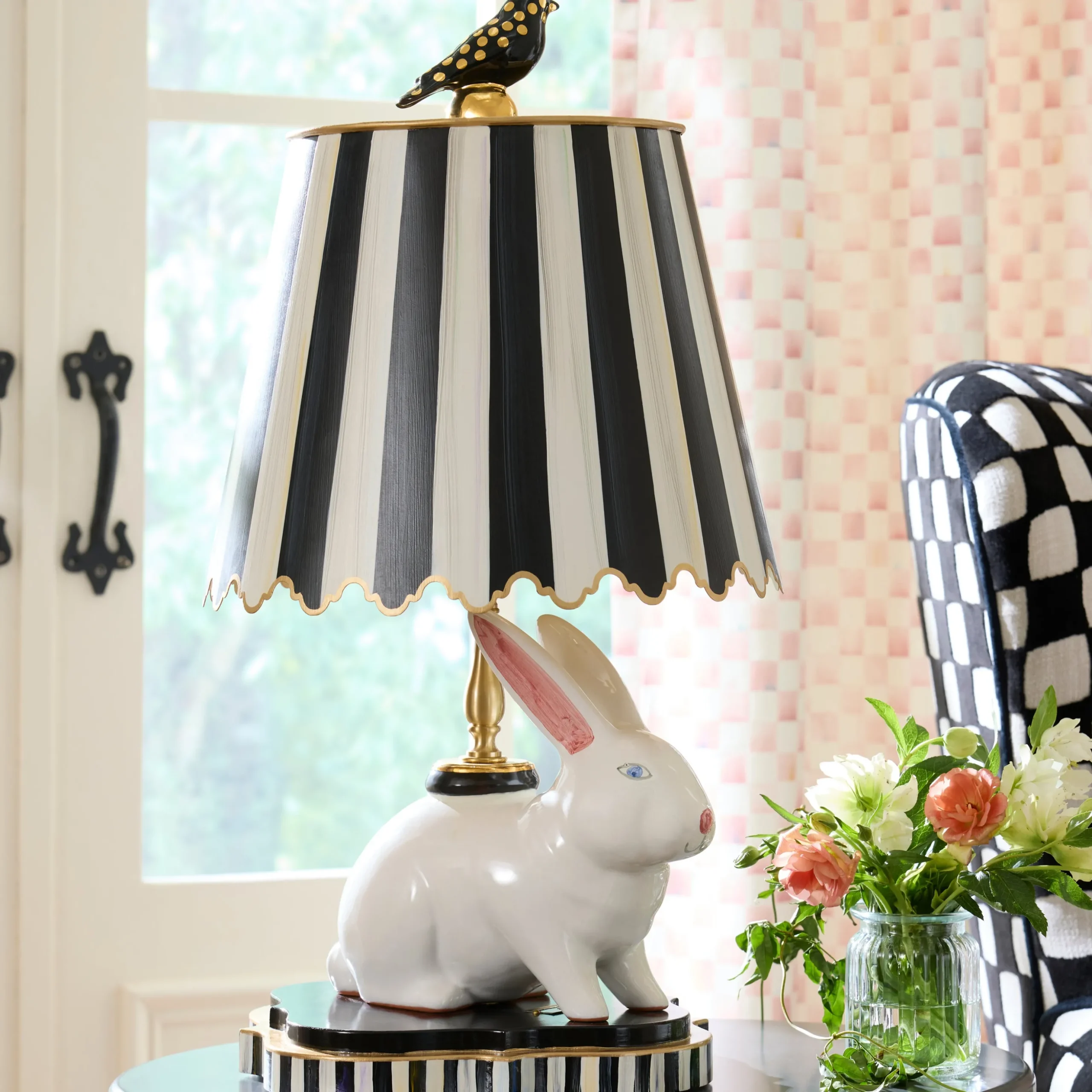 Rabbit Warren Ceramic Tall Table Lamp