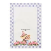 Rabbit with Bonnet Printed Dish Towel